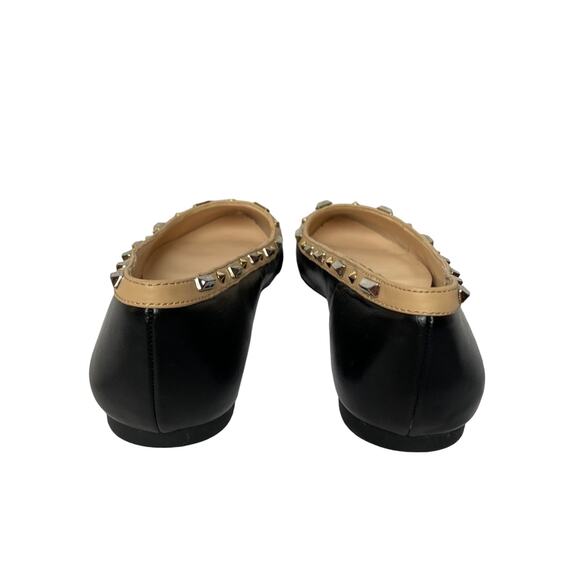 INC Zabbie Pointy toe studded Black Flats Sz 5.5 ballet - Picture 5 of 7